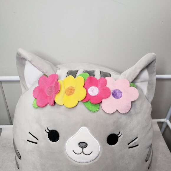 Squishmallows Tally the Gray Tabby Cat 12" Plush - Picture 4 of 5